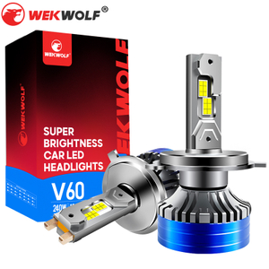رواية المظهر سوبر مشرق 240W 24000LM LED السيارة الأمامية V60 H4
