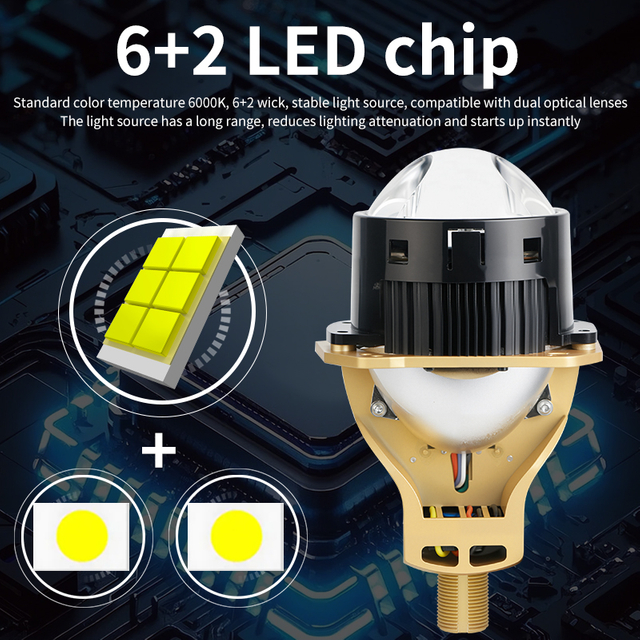 سلسلة T14 | 3 بوصة انخفاض شعاع منخفض غير مدمر كوب RHD LHD BI LED العدسة LED LED لمبة المصباح الأمامي