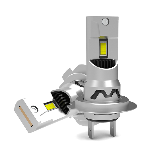سلسلة V25S | 1: 1 مصغر الحجم 64W 6400LM 6500K أبيض بارد كل شيء في مصابيح المصابيح الأمامية LED واحدة للسيارة