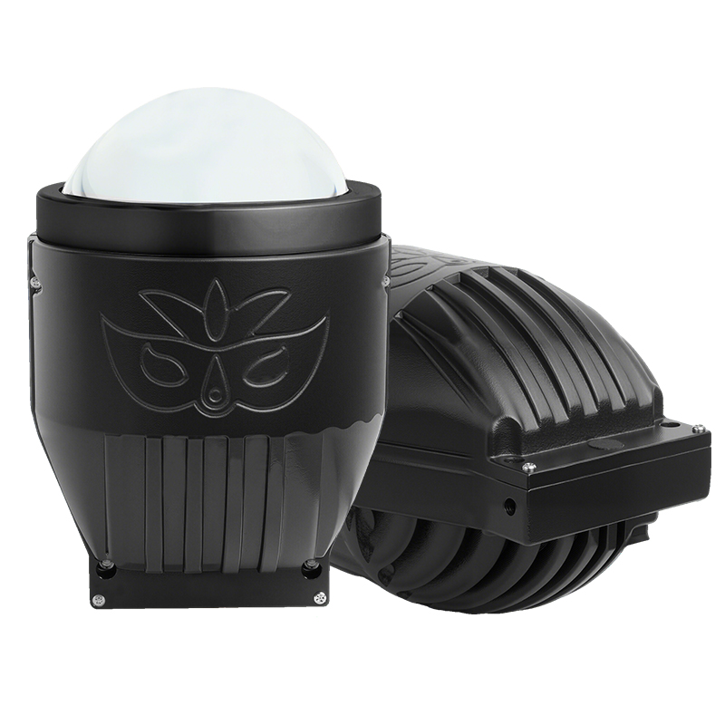مخصص 3 بوصة أبيض مصباح أصفر مختلط ثلاثي الألوان عالية الحزمة LED LED LENS LINS