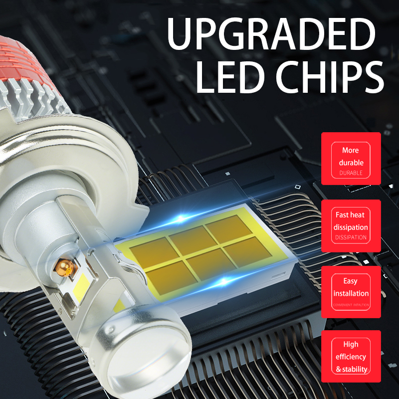 سلسلة T01 | OEM سوبر سطوع 84W 8400LM عالية / منخفضة شعاع التوصيل والتشغيل عدسة العرض الصغيرة LED المصباح الأمامي