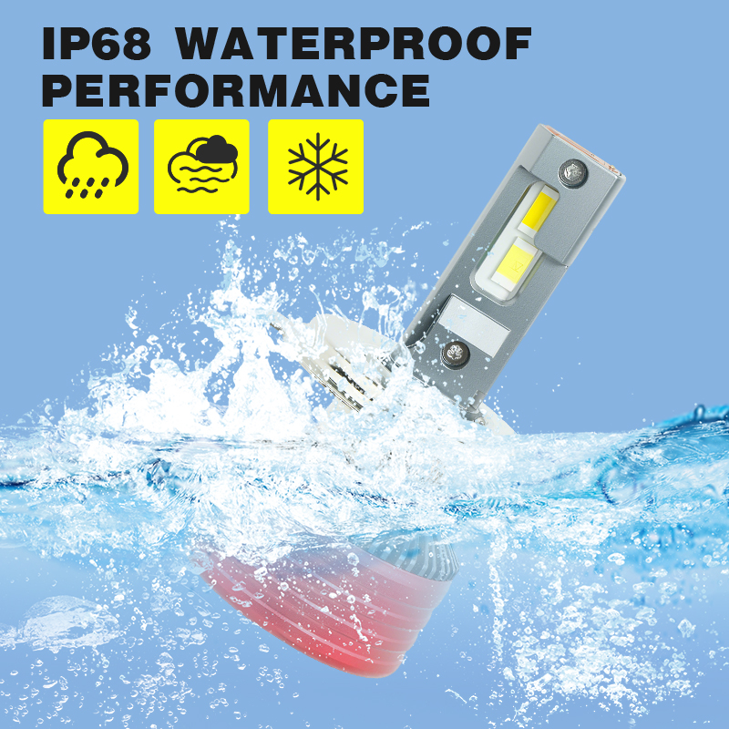 مبيعات المصنع مباشرة 140W أنبوب نحاسي مزدوج 6000K أبيض نقي LED لمبات السيارة الأمامية.