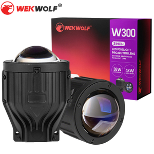 سعة 3.0 بوصة BI LED LED LENS LED LED مع طقم التعديل التحديثي للمصباح العاكس المزدوج