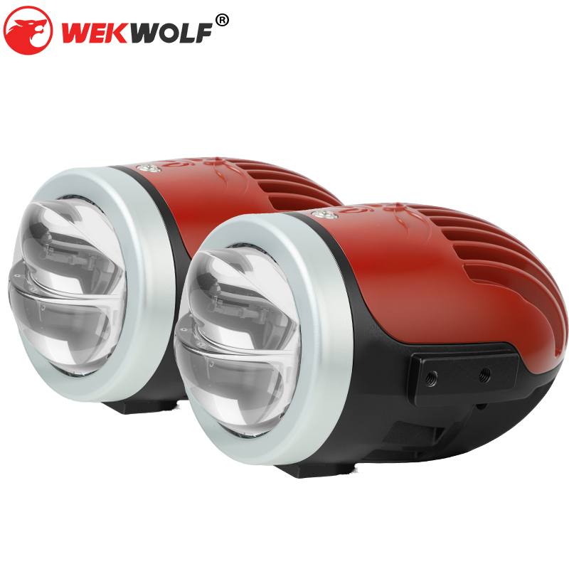 2 بوصة ثلاثي اللون BI LED أضواء الضباب LENSOR LENS 3000K 4300K ​​6000K Universal مع جهاز التحكم عن بعد