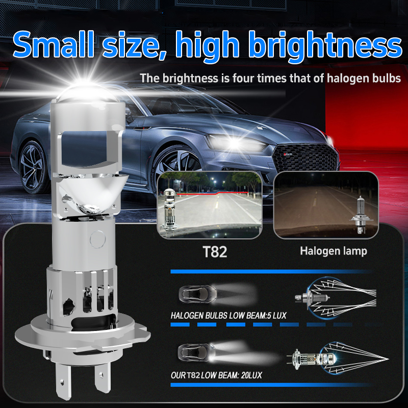سلسلة T82 | 48W 6000LM MINI Projector Car LED LED LED LED