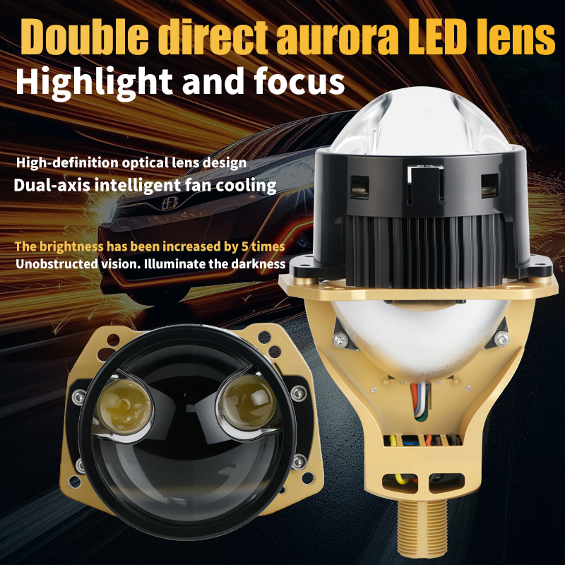 سلسلة T14 | 3 بوصة انخفاض شعاع منخفض غير مدمر كوب RHD LHD BI LED العدسة LED LED لمبة المصباح الأمامي