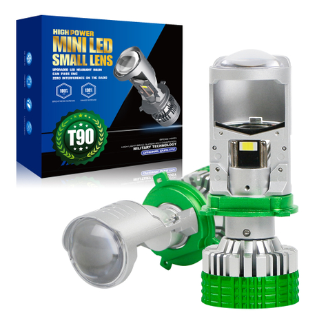 سلسلة T90 Tricolor | 12V 6000K 4300K ​​3000K 3-COLOR LED المصابيح الأمامية مع عدسة العرض