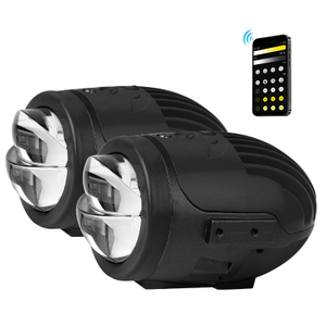 تغيير اللون 2 بوصة مزدوجة شعاع BEAM BI BIRESOR LENS LED LED مع التحكم عن بُعد