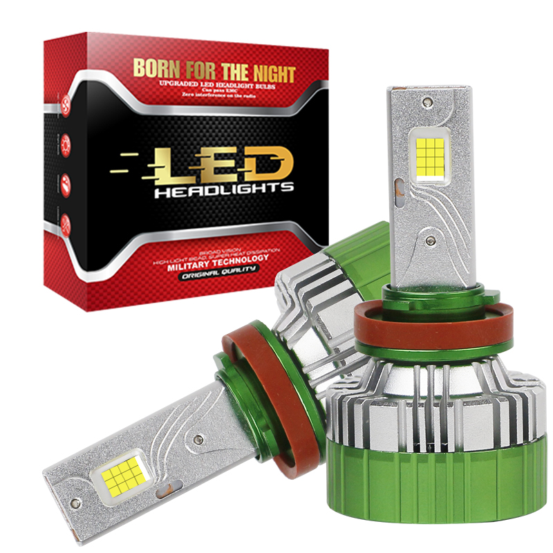 مبيعات المصنع مباشرة ثلاثة أنابيب النحاس عالية الطاقة 260W 26000LM واسعة الجهد 12V-24V LED المصابيح الأمامية للسيارات والشاحنات