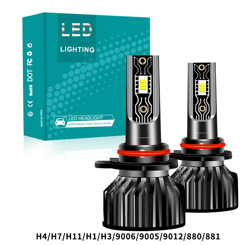 سلسلة V2T | حار بيع منخفضة الطاقة 60W 6000LM للماء 12V LED سيارة المصابيح الأمامية OEM / ODM