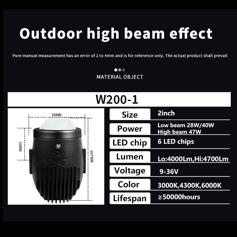 سوبر برايت 40 واط ليزر لون متغير عدسة زجاجية أضواء LED للضباب