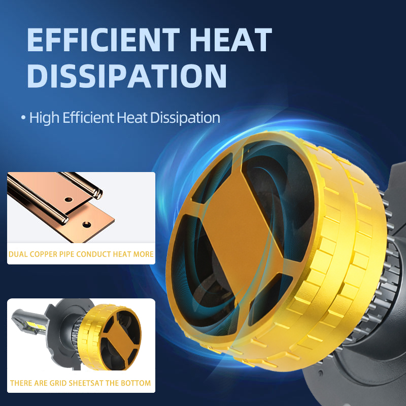 التخصيص السوبر مشرق 200 واط سيارة LED مصباح أضاءه أمامي 12 فولت 24 فولت 6000 كيلو Led أضواء السيارة المزدوج النحاس أنبوب السيارات كشافات لمبات