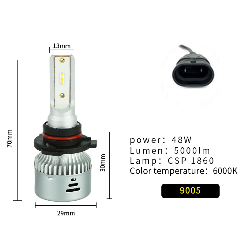 Weiyao 9005 LED Bulb Parameter