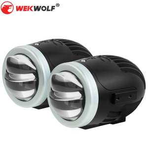 2 بوصة ثلاثي اللون BI LED أضواء الضباب LENSOR LENS 3000K 4300K ​​6000K Universal مع جهاز التحكم عن بعد