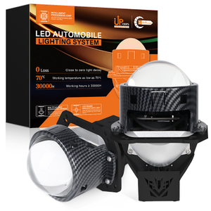 3.0 بوصة 100W 6000K كوب مزدوج الكأس BI-LENS LENS المصابيح الأمامية مع HI/LO شعاع