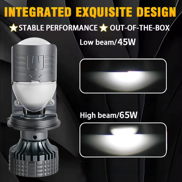  سلسلة T90S | 12 فولت عالية/منخفضة شعاع Mini HD العدسة عاتق الثنائية LED مصابيح المصابيح الأمامية للسيارة