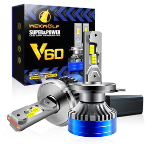 رواية المظهر سوبر مشرق 240W 24000LM LED السيارة الأمامية V60 H4