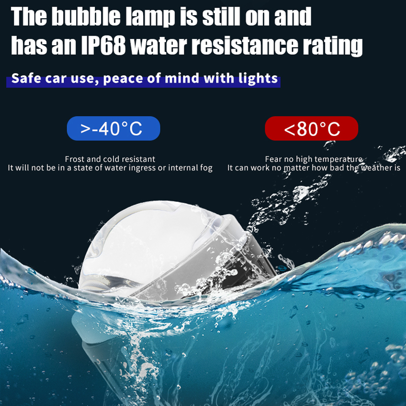 الجملة 3 بوصة كأس مزدوج مزدوج الضوء المزدوج الإسقاط المباشر عدسة الضباب أضواء LED