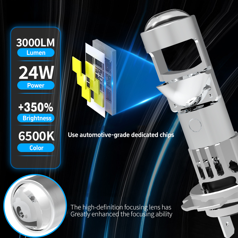 سلسلة T82 | 48W 6000LM MINI Projector Car LED LED LED LED
