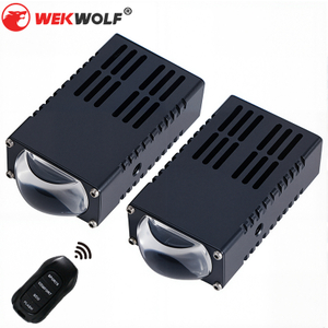 12V Super Bright Grille Spothance مع جهاز التحكم عن بعد 65W أبيض وصفر LED مصابيح الشبكة الأضواء الليزر