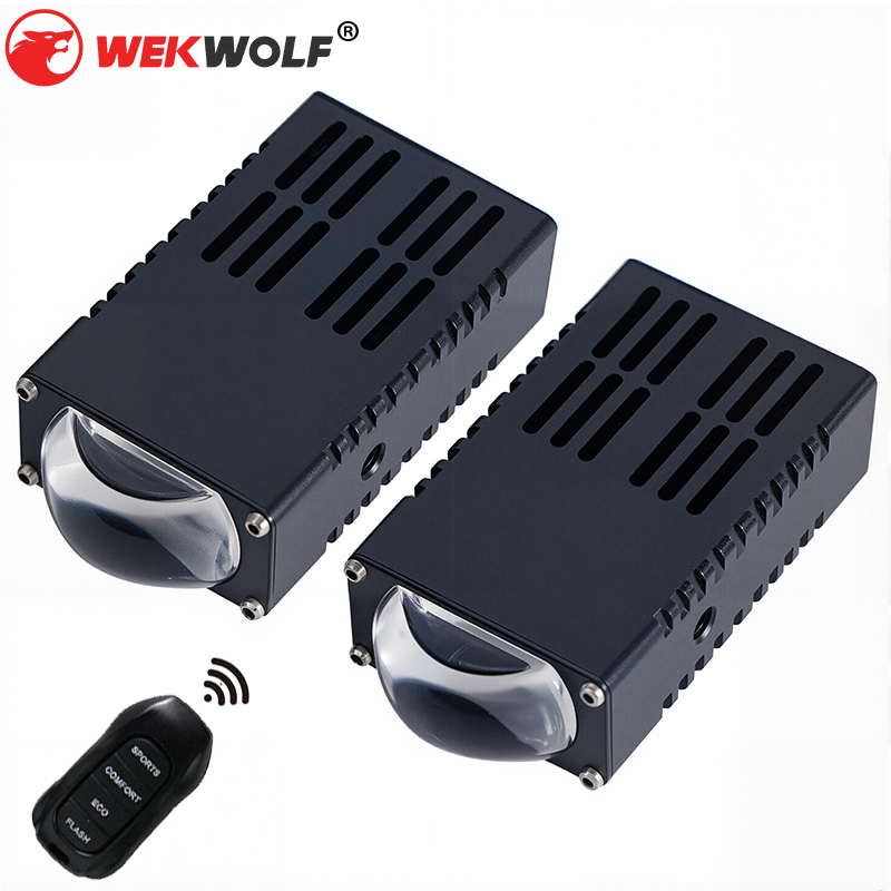 12V Super Bright Grille Spothance مع جهاز التحكم عن بعد 65W أبيض وصفر LED مصابيح الشبكة الأضواء الليزر