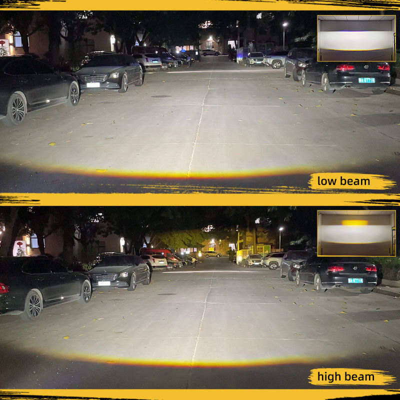 170 واط أضواء السيارة 3 عيون عدسة زرقاء ثنائية أضواء مصبغة مع مروحة DRL القيادة الضباب ضوء العمل أضواء مساعدة خارجية شاحنة مركبة على الطرق الوعرة