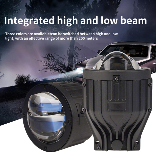 عالي الجودة 3 بوصة مزدوجة كوب مزدوج الضوء المزدوج مزدوج العدسة مباشرة الضباب مصابيح الضباب الضباب