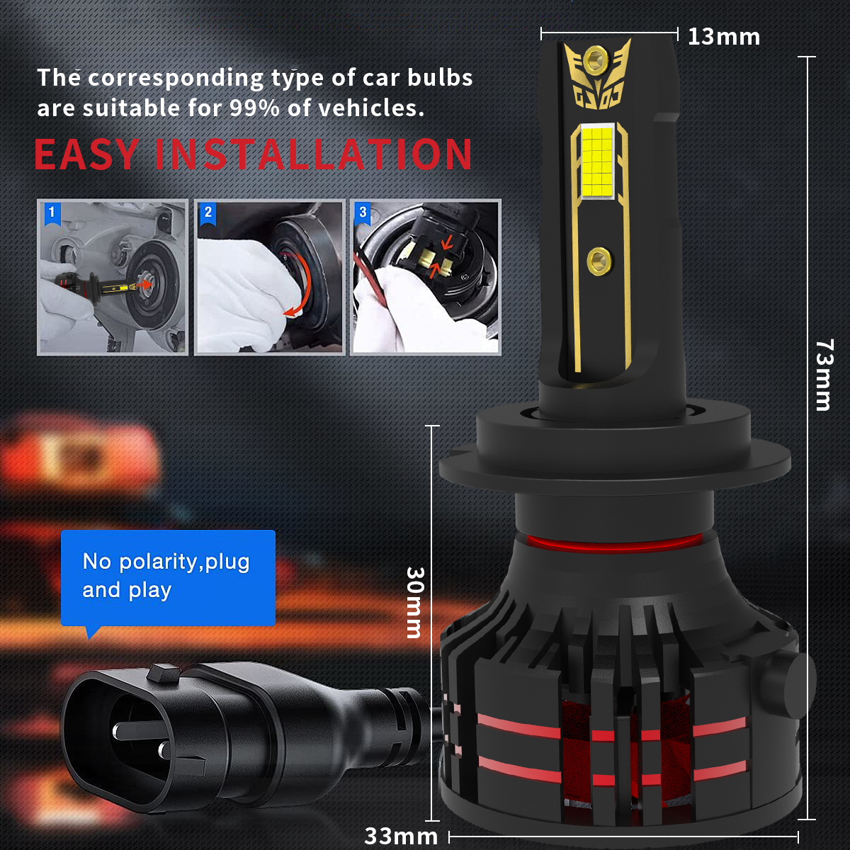 السيارات 9005 9006 المصابيح الأمامية LED 12V 56W 5600Lumens 6000K أبيض بارد IP68 مقاوم للماء OEM LED لمبة إضاءة السيارة