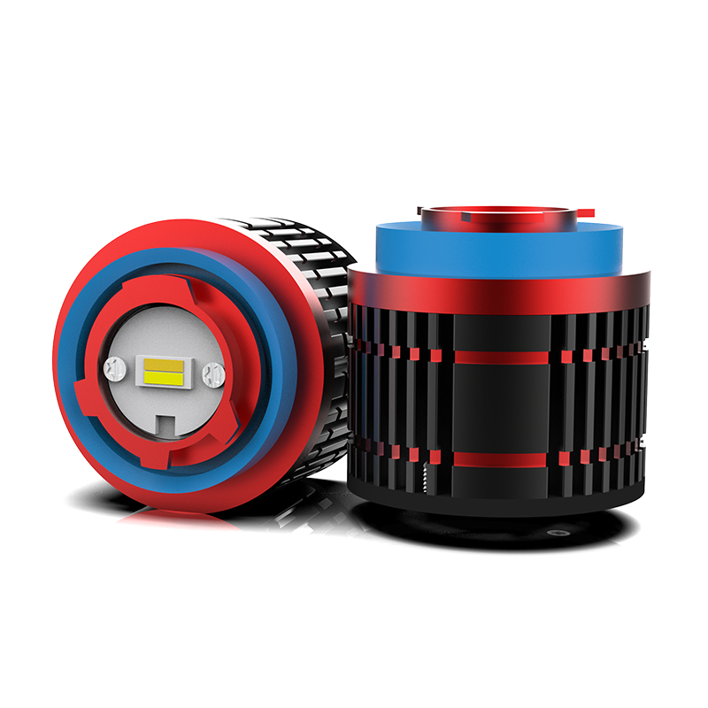 مصباح LED فائق السطوع مصابيح كهربائية الضباب المزدوج العنبر الأبيض 24 واط 3000LM التبديل اللون التوصيل والتشغيل مصباح الضباب الأمامي الصغير لتويوتا