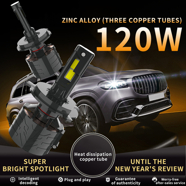 سلسلة V90 | ماء عالية الطاقة 240W 24000LM سيارة LED المصابيح الأمامية H7