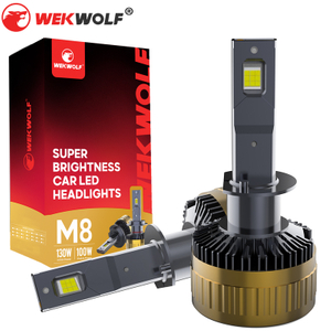H1 LED المصباح الأمامي المصباح 130W 13000LM 6500K أبيض بارد