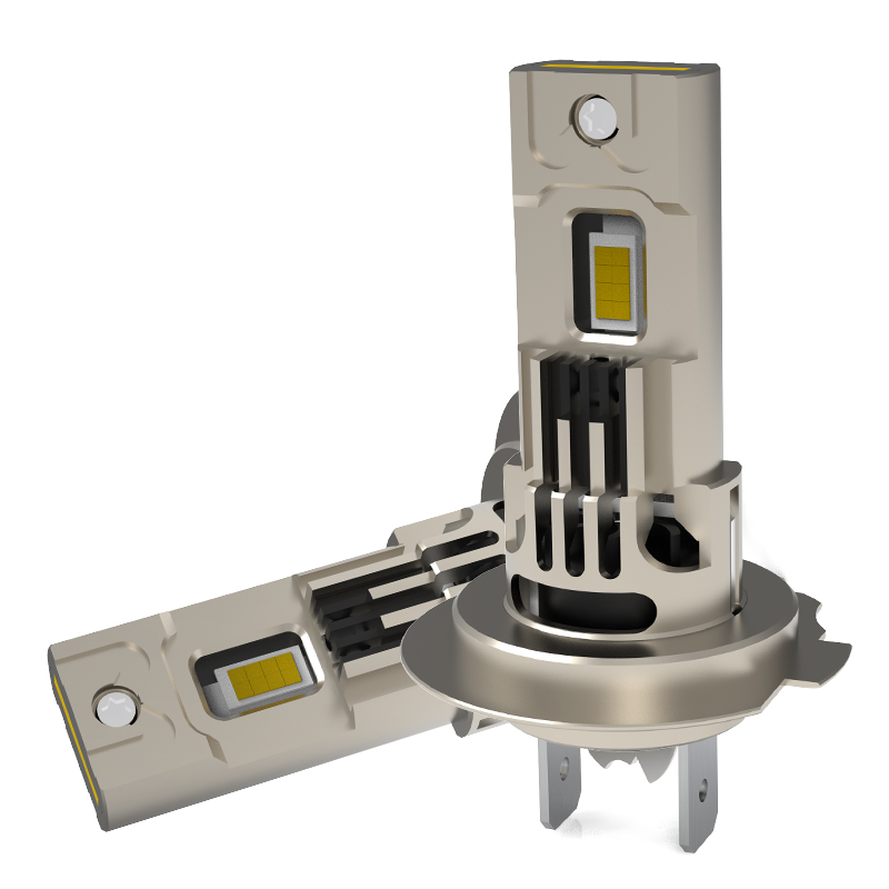 1: 1 الحجم 70W 7000LM توصيل وتشغيل غير الاستقطاب الكل في واحد LED المصباح LED LED لمبة H7