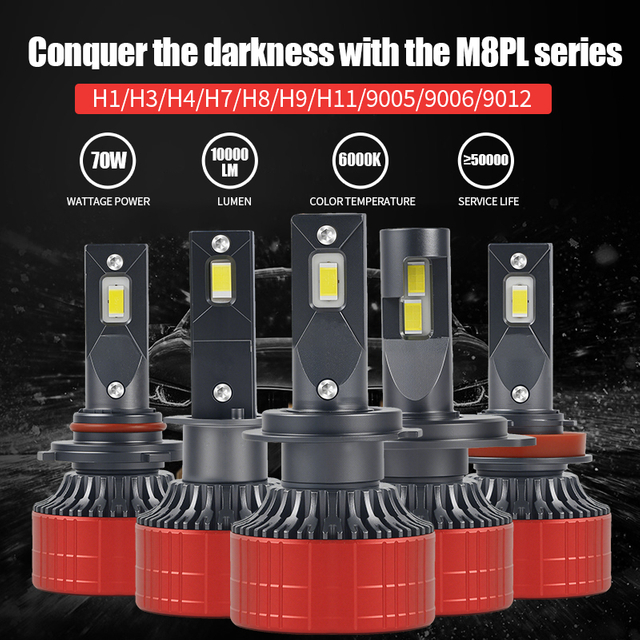 OEM / ODM لمبة المصباح LED عالية السطوع 140 وات H7