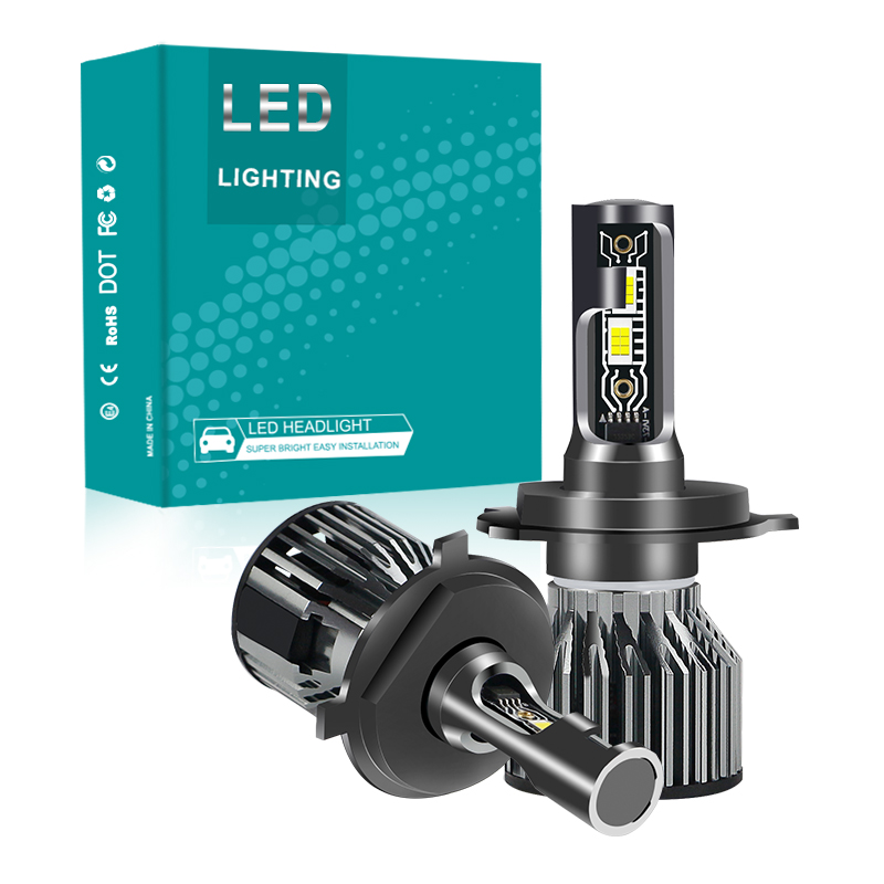 مخصص OEM / ODM 60W LED المصابيح الأمامية للسيارة 6000LM عالية / منخفضة شعاع المصابيح الأمامية للسيارات