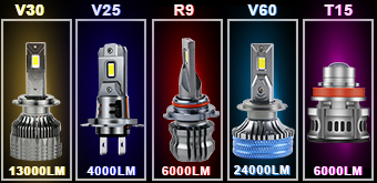 5 مصابيح أمامية LED للسيارة الأكثر مبيعًا