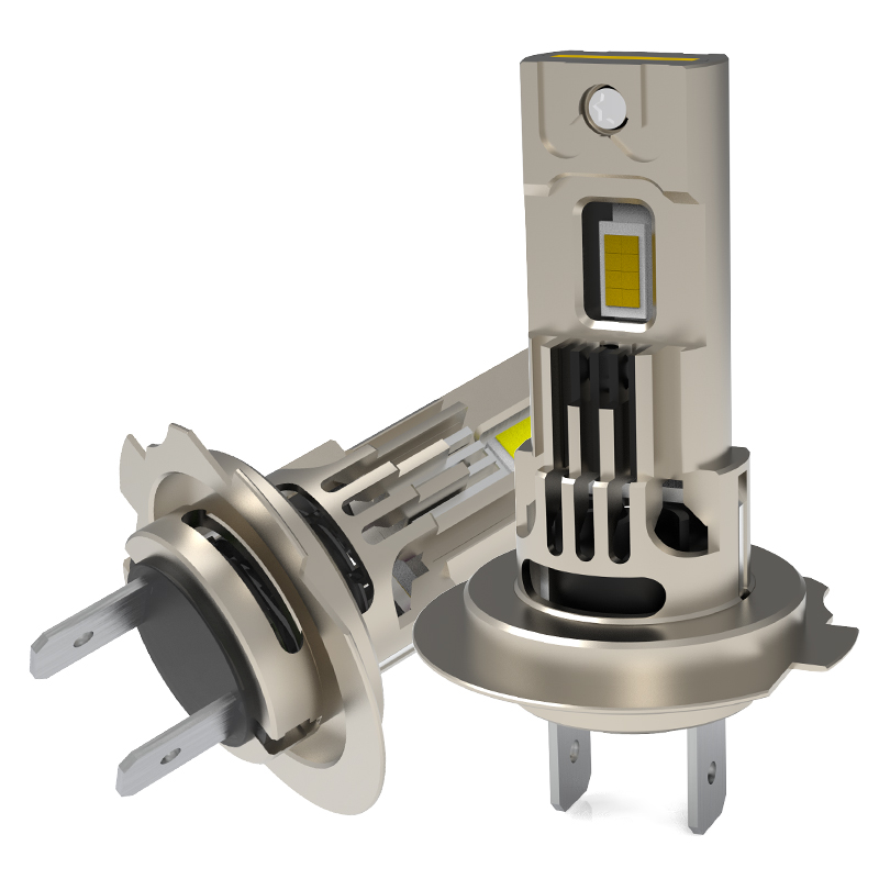 1: 1 الحجم 70W 7000LM توصيل وتشغيل غير الاستقطاب الكل في واحد LED المصباح LED LED لمبة H7